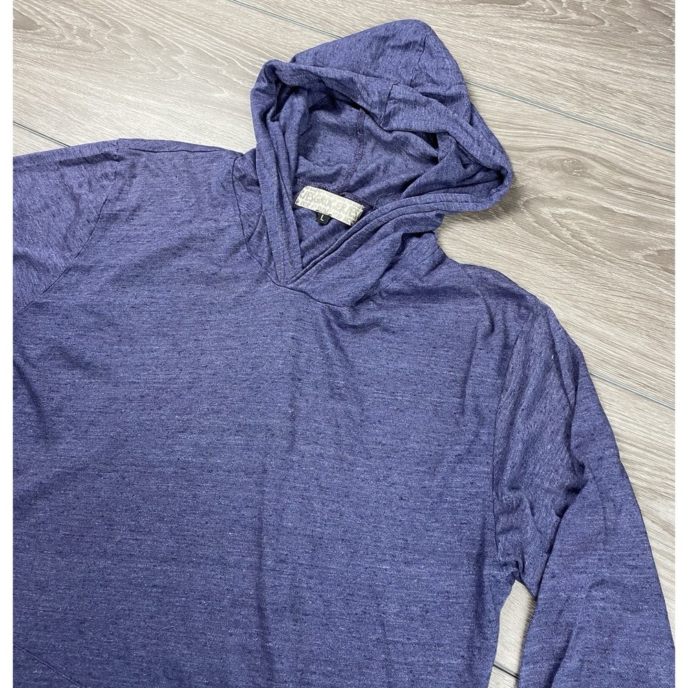 Groceries Apparel Women's Long Sleeve Hooded Sweatshirt Blue Size Large